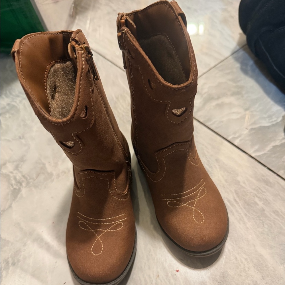 Brown Western Style Boots